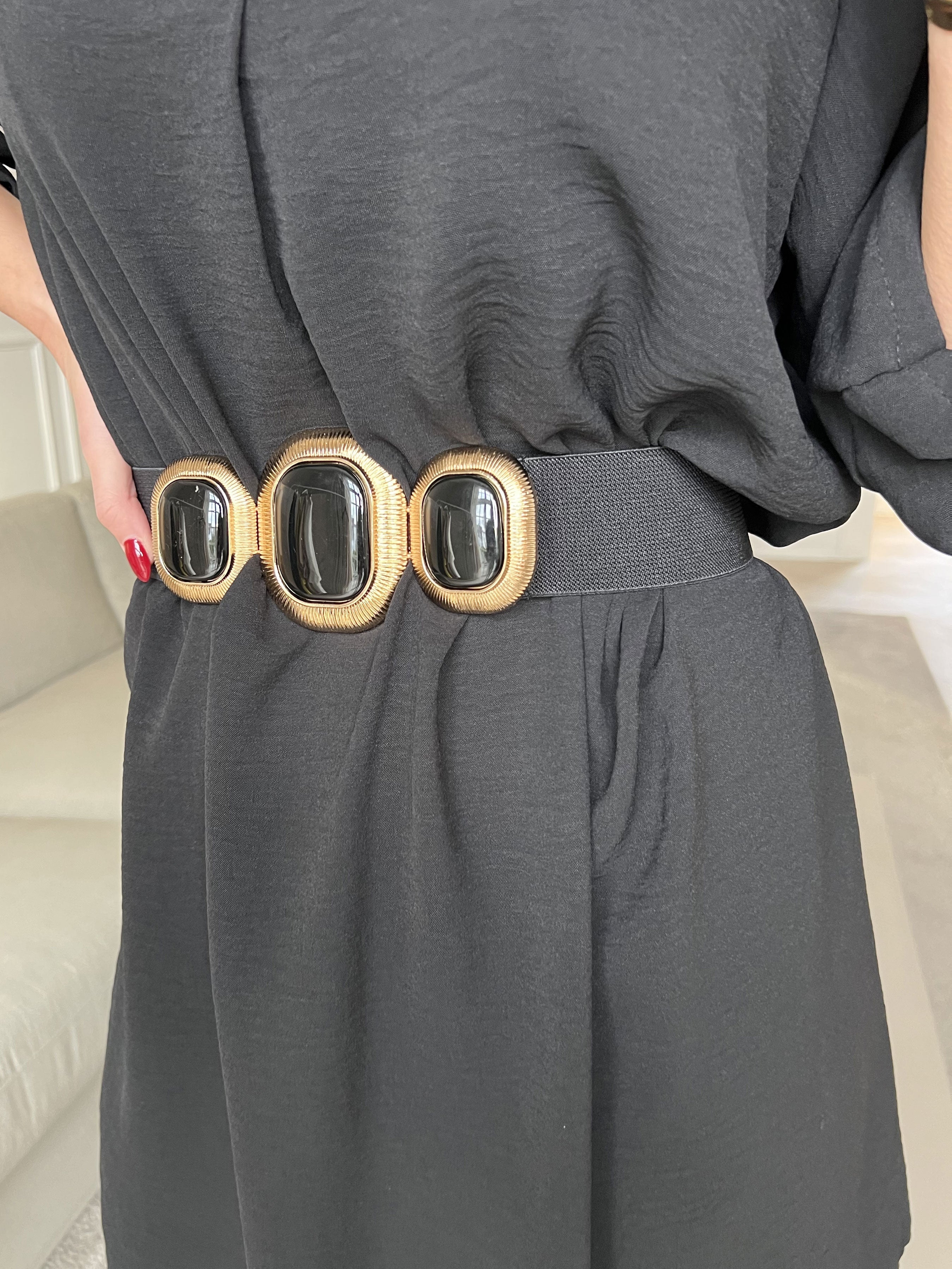 Domenica - Midjebälte med guldspännen - Army